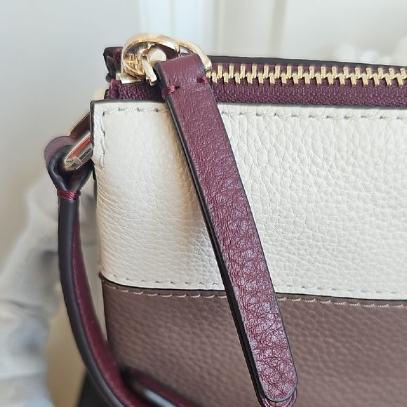 Kate Spade NWOT Burgundy and Cream Crossbody Bag - Picture 4 of 9